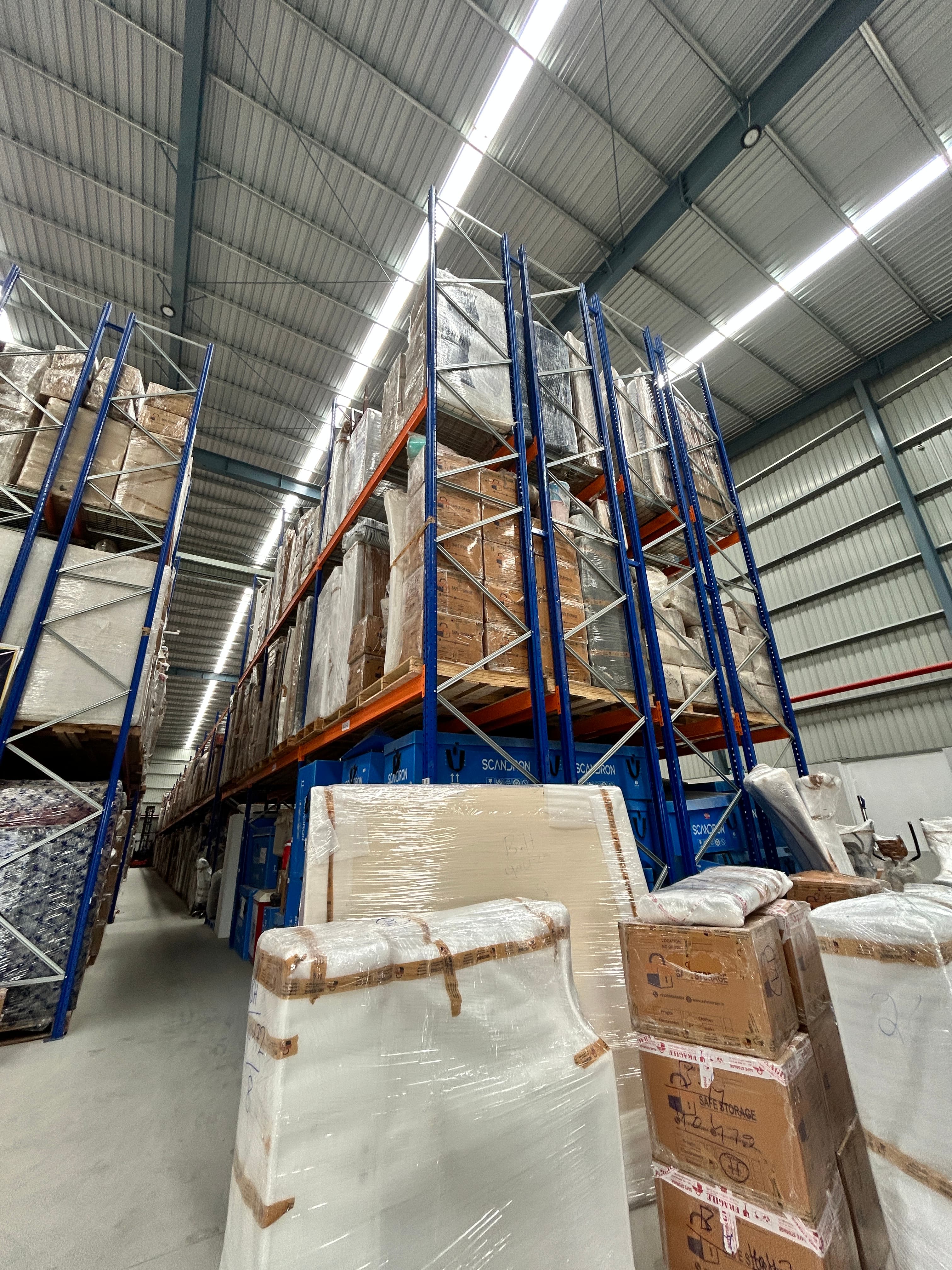SafeStorage organised shelving and box storage